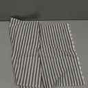 Piper Classics Farmhouse Ticking Stripe Gray Placemats w Rickrack, Set of 4 Place Mats, 12" x 18", Farmhouse Style Kitchen & Dining Decor