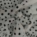 MakeMeChic Women's Polka Dots Halter Dress Tie Backless Summer Maxi Dresses (White, S)