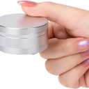 Metal Pill Case for Purse Pocket - Waterproof Pill Container Daily Pill Box Portable Medicine Organizer for Pills/Vitamin/Fish Oil/Supplements, Silver Medium Pill Box