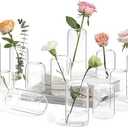 ComSaf Small Flower Vase Set of 11, Glass Bud Vases in Bulk, Clear Vases for Flower, Decor Centerpiece for Bathroom, Decorative Vases for House Warming, Valentines' Day, Mother's Day, Thanksgiving Day