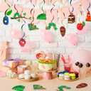 The Very Hungry Caterpillar Hanging Swirl, 40pcs Caterpillar Butterfly Birthday Hanging Swirl for Hungry Caterpillar Birthday Decorations