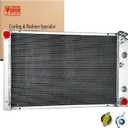 3 Row Aluminum Radiator Fits for 1973-1988 Chevy C10 C20 C30 K10 K20 K30 G10 G20 Suburban Van series G30,1973-1974 Chevy Blazer Pickup GMC Pickup, 1973-1980 GMC Jimmy C15 C35 G15 G25 K15 K25