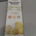 Wooden Baby Hair Brush for Toddler Girls, Boys - Cradle Cap Brush for Babies, Soft Goat Bristles, Perfect Gentle Scalp Newborn Comb for Infant, Girls, Boys, Bath Essentials(Blush, Regular)