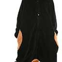 ATOZ Onesie for Kids, Animal Pajamas Halloween Cosplay Costume for Girls Boys Size 150