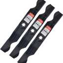 942-04053C Mower Blades for MTD Cub Cadet Troy Bilt 50" Deck Riding Mower Zero Turn Replace 742-04056 942-04056 (6 Point Star Mounting Hole)
