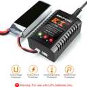 Battery Charger for 2S 3S LiPo Battery, Balance Charger for XHR Plug Battery, Lipo Chargers for RC Toy & Model, RC Battery Chargers with Smart Chip