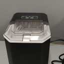 ZAFRO Countertop Ice Maker, 26Lbs/24H, 9 Bullet Cubes in 6 Mins, Self-Cleaning Portable Ice Machine with 2 Ice Sizes (S/L), Quiet Compact Design, Double Handles, for Home, Party, RV, Camping, Black