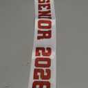 8 Pcs White Senior 2026 Sashes with Red Glitter Letters - Senior Sash Class of 2026, Graduation Celebration Cheer Sash, Class Competition Sashes, Graduation Party Supplies Favors, White and Red