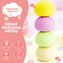 2 Pcs Dumpling Squishy, Mystery Squishy Dumpling Box, Fidget Toys Adults & Teens, Stocking Stuffers, Sensory Stress Ball Squeeze Toys for Stress Relief (Green Purple)
