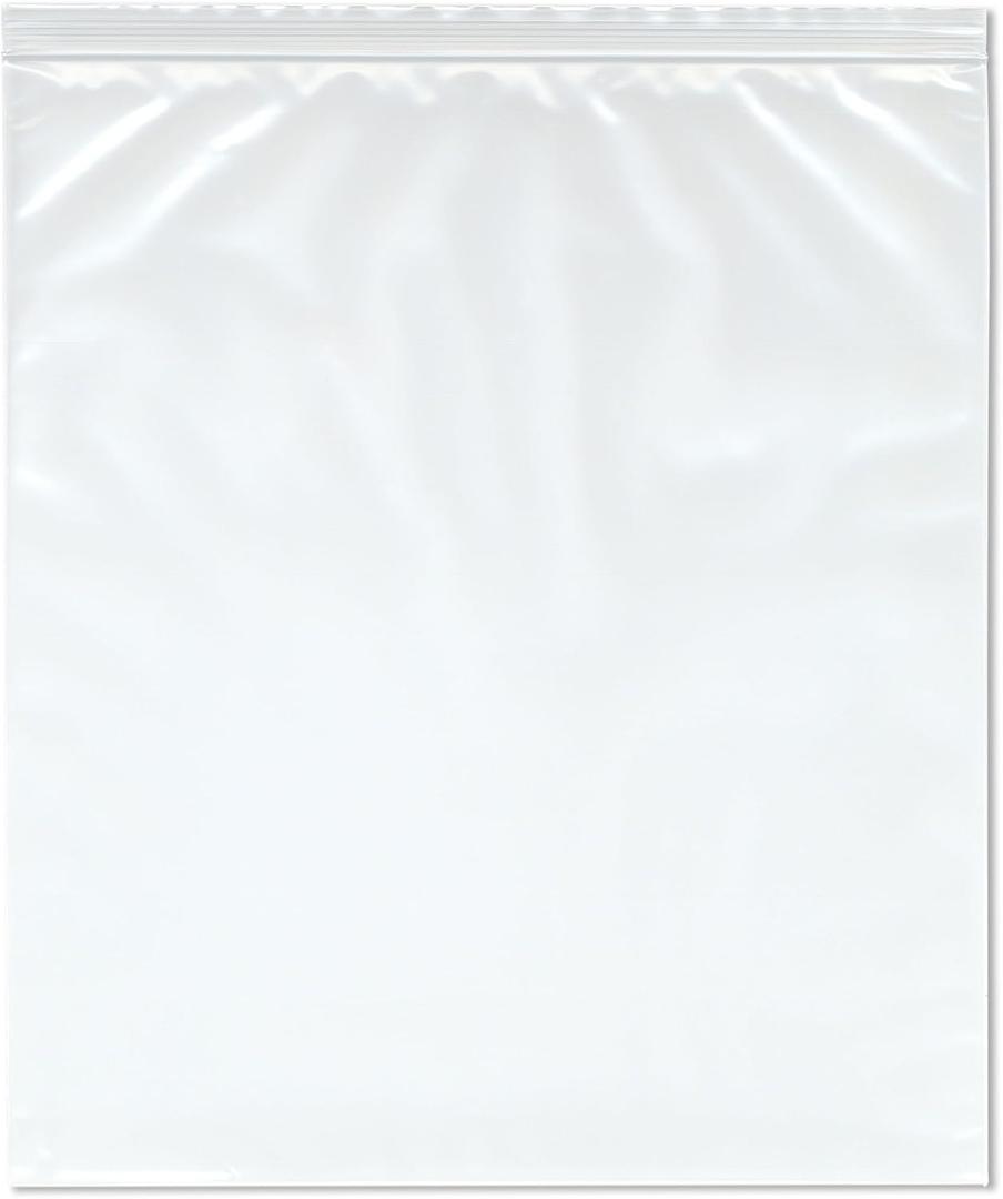 Plymor 14" x 16" (Pack of 100), 4 Mil Heavy Duty Zipper Reclosable Plastic Bags