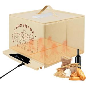 Bread Proofing Box with 85-210F Temp Control & 12H Timer, Full-Surface Fast Heating Silicone Sourdough Warming Mat for Sourdough, Baking, Yogurt, Kombucha, and Daily Home UseSmall