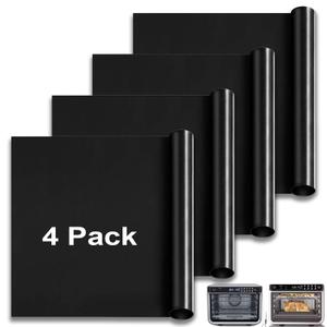GCQFZ Oven Liners for Ninja DT201 DT251 Foodi 10-in-1 Smart XL Air Fry Oven, 10.83"x12.4" Oven Liner for Bottom of Oven Non-Stick Heat-Resistant Reusable Mats, 4 Pack