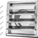 4" Metal Dryer Vent Cover Outside with Pest Guard Screen, 304 Stainless Steel Outdoor Exterior Wall Air Vent Cover with 6 Screws and Rubber Gasket for Bathroom Exhaust Vent Office Home (4 Inch Flexible Flap, Silver)