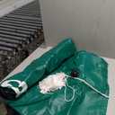 Angooni 4x8FT Heavy-Duty Green Pool Pillow with Sturdy Ropes - 0.4mm Thick PVC Pool Pillows for Winter with Boston Dual-Inflation Valve - Pillows for Above Ground Pools, No Leakage