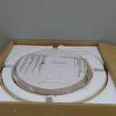 21 Inches DC Boho Bamboo LED Ceiling Fan with Light Fixture and Remote Control, Wicker Cage Small Rattan Caged 3 Blades Low Profile Dimmable Fandelier for Bedroom Kitchen Indoor Outdoor Room