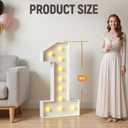 Mixifox 21 Light up Numbers 4 Feet Tall, 21 Marquee Numbers for Party, 21st Birthday Decorations for Her Him, Big 21 Sign with Light for Anniversary, Birthday Backdrop Decor