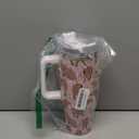 Capybara Gifts Capybara Tumbler Water Bottle Cups for Girls, Teens, Women, Men 40oz Stainless Steel Vacuum Insulated Tumbler with Lid and Straw for Water, Iced Tea or Coffee, Pink