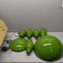 Floor Lamp Creative Green Mushroom Lamp, Standing Lamp with Foot Switch, Creamy Style Modern Tall Lamp for Living Room, Bedroom, Office, Corner, E26/E27 Bulbs Compatible