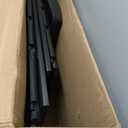 Flamaker 30 Gallon Trash Can, Resin Outdoor Garbage Can with Lid, Waterproof Hideaway Patio Waste Bins for Outside Use (Black)