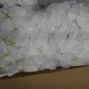 White Artificial Wisteria Hanging Flowers 5Pcs Realistic Fake Hanging Flowers 33" Silk Wisteria Vine Rattan for Wedding Arch Party Backdrop Home Wall Garden Outdoor Decorations (White)