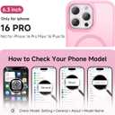 Stronger Magnetic & Shockproof for iPhone 16 Pro Case,Fit for MagSafe, with Screen Protector & Wrist Strap, Military-Grade Drop, Translucent Slim for iPhone 16 Pro Case, Chalk Pink