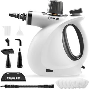 Saker Handheld Steam Cleaner Upgraded,Portable Steam Cleaner for Home,1050W Steam Cleaner,Quick Heating & Deep Cleaning of Floors, Cars, and Kitchen(with 5 Fiber Cloths)