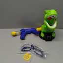 Moveable Dinosaur Shooting Toys for Kids 3-8 Years, Movable Shooting Target Toy with Air Pump Launcher, Interactive Competition Game Gift for Boys and Girls Ages 3 4 5 6 7 8 Years Old