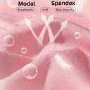 Womens Boxer Briefs High Waisted Modal Boy Shorts Underwear (Large, Multicolor02-pack of 4)