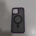TORRAS Magnetic Designed for iPhone 13 Pro Max Case, [Military Grade Drop Tested] [Compatible with MagSafe] Shockproof Translucent Hard Back Soft Slim Protective Case for iPhone 13 Pro Max, Purple