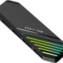 EZDIY-FAB MH01 Internal USB 2.0 9-Pin Hub,4-Port USB Header Expansion, SATA Powered USB Hub with Integrated Type-C Power & Data Connection, Magnetic Mount, Compact Design for AIO, RGB Hub-Black