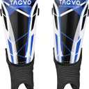 TAGVO Soccer Shin Guards for Kids Youth Adults, Protective Soccer Equipment for Boys Girls Men, Soccer Shin Pads for Kids (Small)