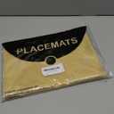 Homing Faux Leather Heat Resistant Placemats 6 Packs, Waterproof Wipeable Dining PU Place Mats for Indoor & Outdoor, Easy to Clean, Yellow (11.8" x 17", Rectangular 6PCs)