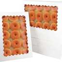 qiqee Auto-pop Up 14x10x2.5 Inch White Cookie Box with Window 15Pcs Pastry Macaron Bakery Box For Packaging