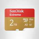 SanDisk 2TB Extreme microSDXC UHS-I Memory Card with Adapter - Up to 150MB/s, C3, U1 Full HD, A2, MicroSD Card - SDSQUAC-2TB-GN6MA [New Version]