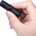 Rechargeable Keychain Flashlights, 650 High Lumens EDC Pocket Flashlights, Mini Flashlight Be Used for Camping Outdoors EmergencyBlack