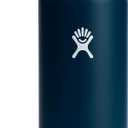 Hydro Flask Water Bottle - Insulated Stainless Steel - Wide Mouth Flex Lid, Non Spill, Leakproof and Refillable in 40 Oz (Indigo)
