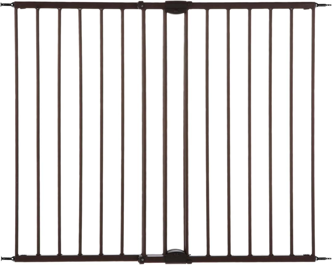 MyPet Windsor Walk Thru Pet Gate: 28.68" - 47.85" Wide Dog Gate. Hardware Mount, Dog Gates for The House, Cat Gate for Doorway. 31" Tall, Matte Bronze
