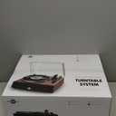 Record Player with Speaker, Vinyl Record Turntable with Magnetic Cartridge for Home Decoration and Entertainment, Vinyl Record Player Suitable for Christmas or Birthday Gift (H2410-Rosewood)