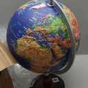World Globe for Kids & Adults, 12 Inch Educational Tools with Stand, DIY Assembly Desk Decor Geography Learning Globe for Home Office Classroom Decor (Blue, 12 Inch)