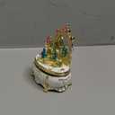 QIFU Furniture Dressing Table Hand Painted Enamel Jeweled Trinket Box Hinged, Unique Gift for Family (#2)