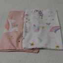 UOMNY Toddler Pillowcases for 13X18 12x16 14x19 Pillow Unicorn Toddler Pillow Case for Girls 2 Pack Kids Pillowcase for Sleepy Pillows Travel Pillowcases Pink/White