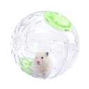 7.9 Inch Hamster Ball, Running Ball Toy, Transparent, Breathable, Promote Exercise Health, Reduce Stress, Easy to Clean, Hamster Accessory, for Syrian Dwarf Hamster, Gerbils, Mice, Small Pets, Green