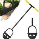 Luvenia Edger Lawn Tool,43" Edger Chopper with T-Handle Non-Slip Wide Footrests,Manual Garden Edger for Trimming Sidewalk, Tidy Driveway, Pruning Flowers Bed, Yard Work
