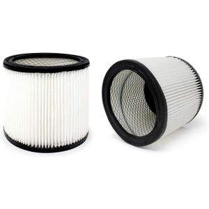 Fette Filter - 2 Filters Type U Cartridge Filter Replacement Compatible with Shop-Vac Wet/Dry Vacuums Replaces Part Numbers 90304 9030400 9030408 9030411 9030427 9030433 9030462