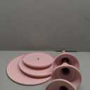 3 Pcs Pink Cake Stand Set - Metal Round 8" 10" 12" Tiered Display Stands Cupcake Dessert Stands for Birthday, Wedding, and Party Decorations, Baby Shower