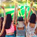 Plastic Party Silver Wristbands-100 Pack Colored Vinyl Wristbands for Events-Waterproof Lightweight Security Wrist Bands for Bar Club Festival Music Meeting