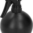 500ml Ball Shape Water Spray Bottle, Lightweight Portable Stainless Steel Opaque Spray Bottle Adjustable Nozzle Squirt Bottle for Garden Plants (Black)