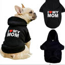 Personalized Name Dog Hoodie, Printed/Embroidered Puppy Sweater with Name/Text, Custom Pet Clothes Warm Winter Outfit for Dogs, Bright Puppy Sweatshirt, Pet Birthday Outfit, Gift for Dog Lovers, Size XXL, Black