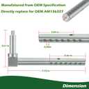 AM136327 Mower Deck Gage Wheel Arm Right Front or Left Rear 3/4 Dia. for John Deere X300, X304, X310, X320, X324, X340, X360, X500, X530, X534, X540, 570, X590, 48In & 54In Mower Decks