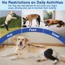 BARKLESS Single Dog Rear Leg Sleeve to Stop Licking, Breathable Male Female Dog Recovery Suit for Post Surgery, Comfortable Back Leg Sleeve for Wound Healing, Protective Cone Collar Alternative, M